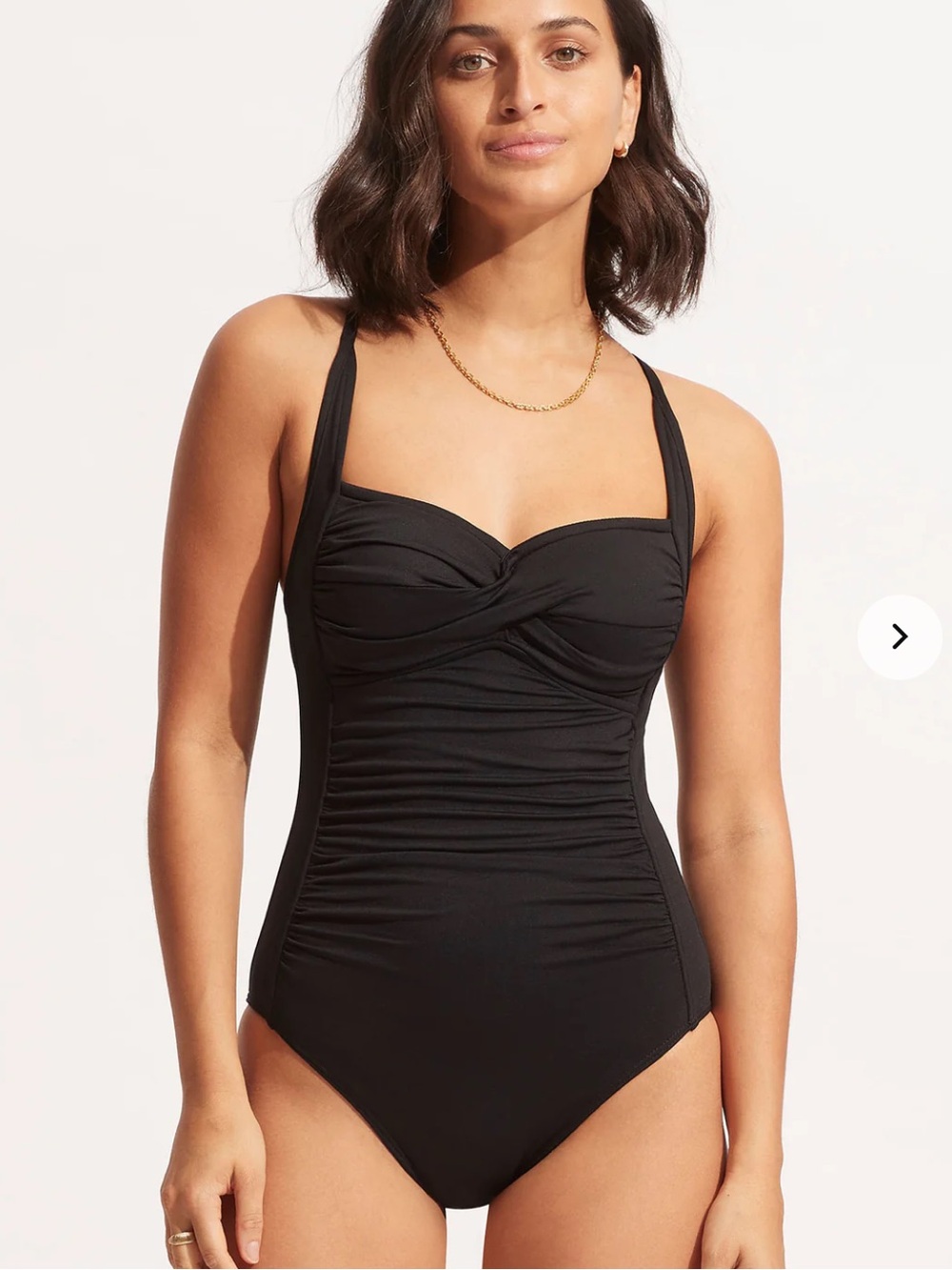 Seafolly Collective Twist Halter One Piece - Black